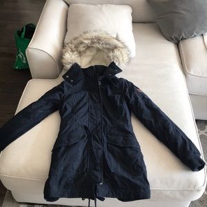Hollister furry long jacket